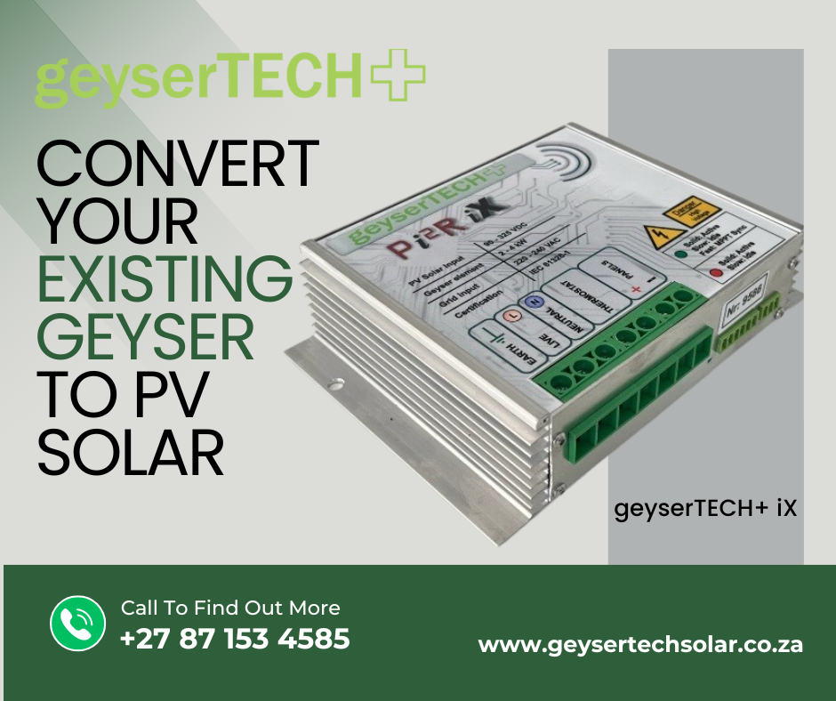 Geysertech Pi2R iX geyser solar unit