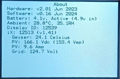 Geysertech Pi2R Display (without WiFi) for iX Geyser Solar Controller
