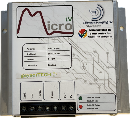 Geysertech Pi2R Micro LV (Low Voltage) Geyser Solar Controller